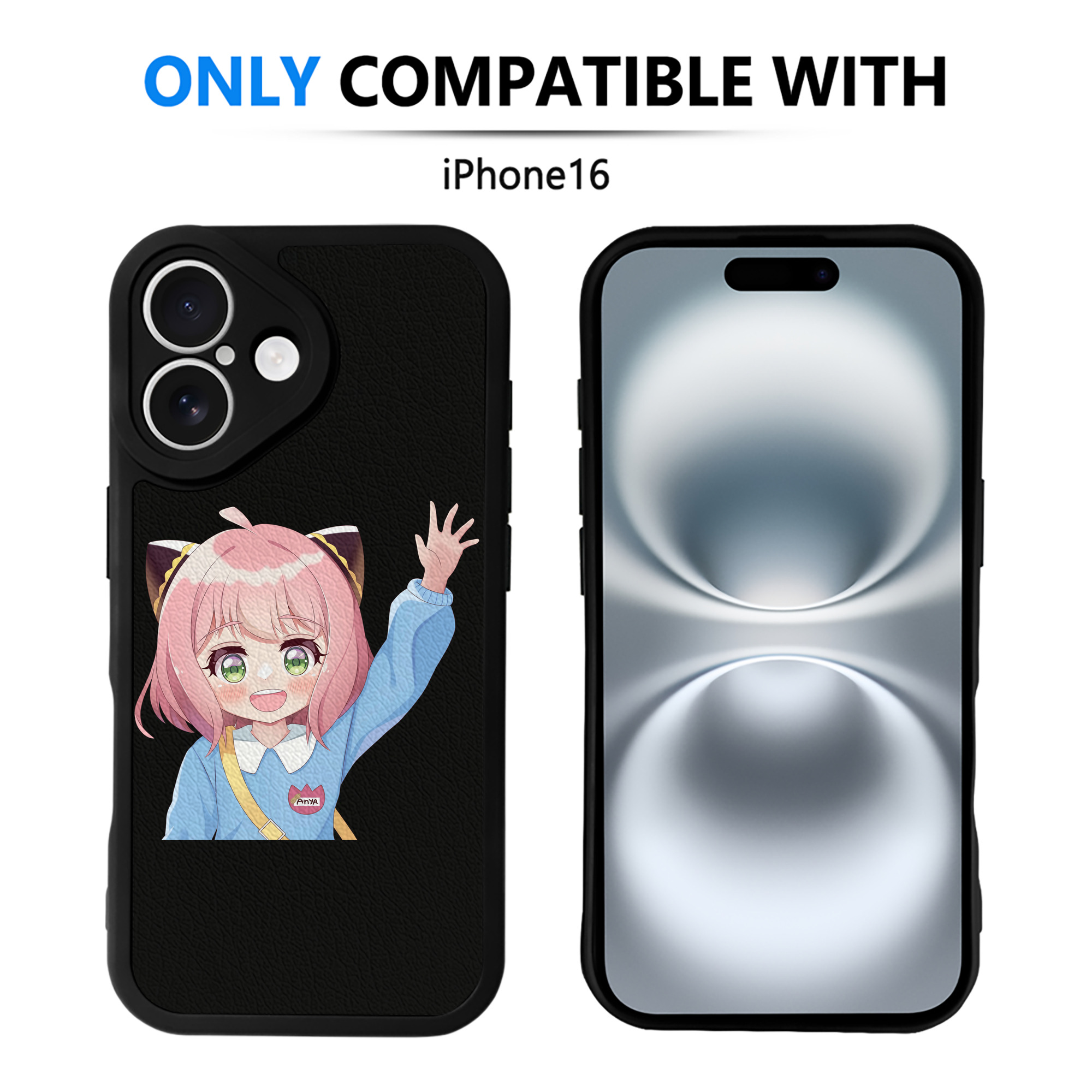 （画像用） SPY×FAMILY间谍家家酒 【iPhone 16シリーズ対応】シリコンスマホケース（レザー調） 材質：シリコン